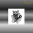 3D Aufkleber Katze