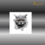 3D Aufkleber Katze